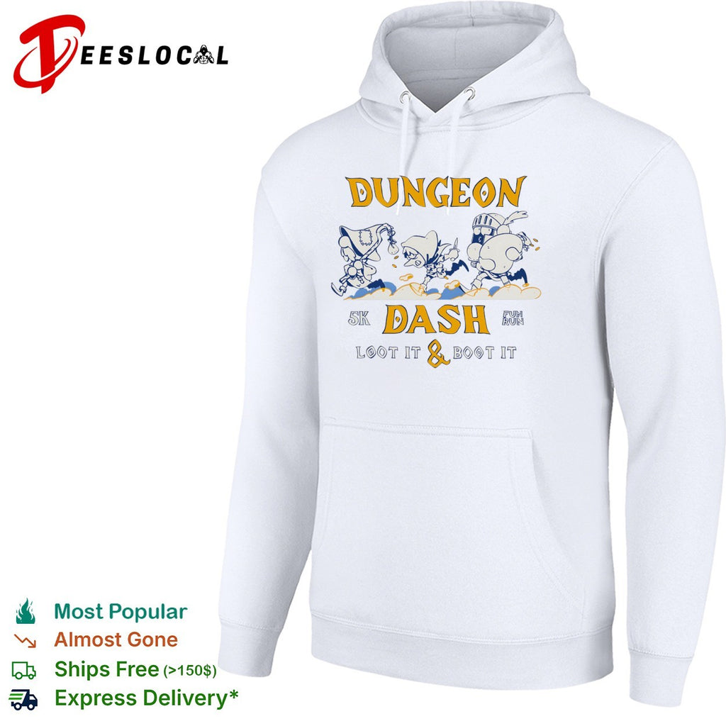 Dungeon 5k Dash Loot it and Boot it Fun Run Fantasy Adventure Dungeons Dragons shirt