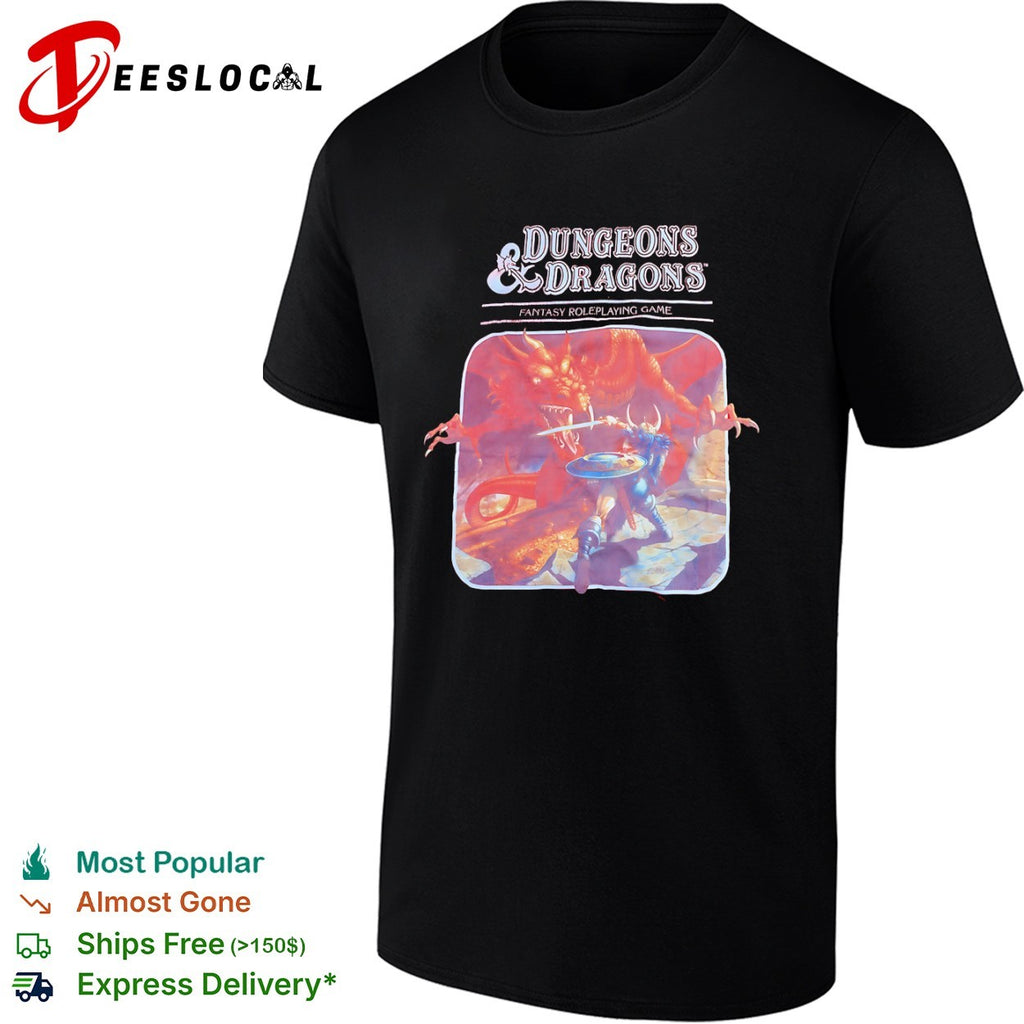 Dungeons and Dragons Fantasy Roleplaying Game Red Dragon Warrior shirt