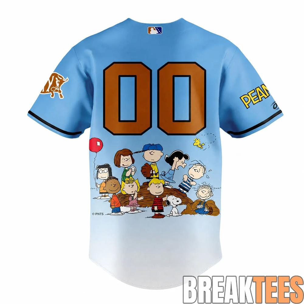 Durham Bulls x Peanuts Night 2026 Personalized Baseball Jersey