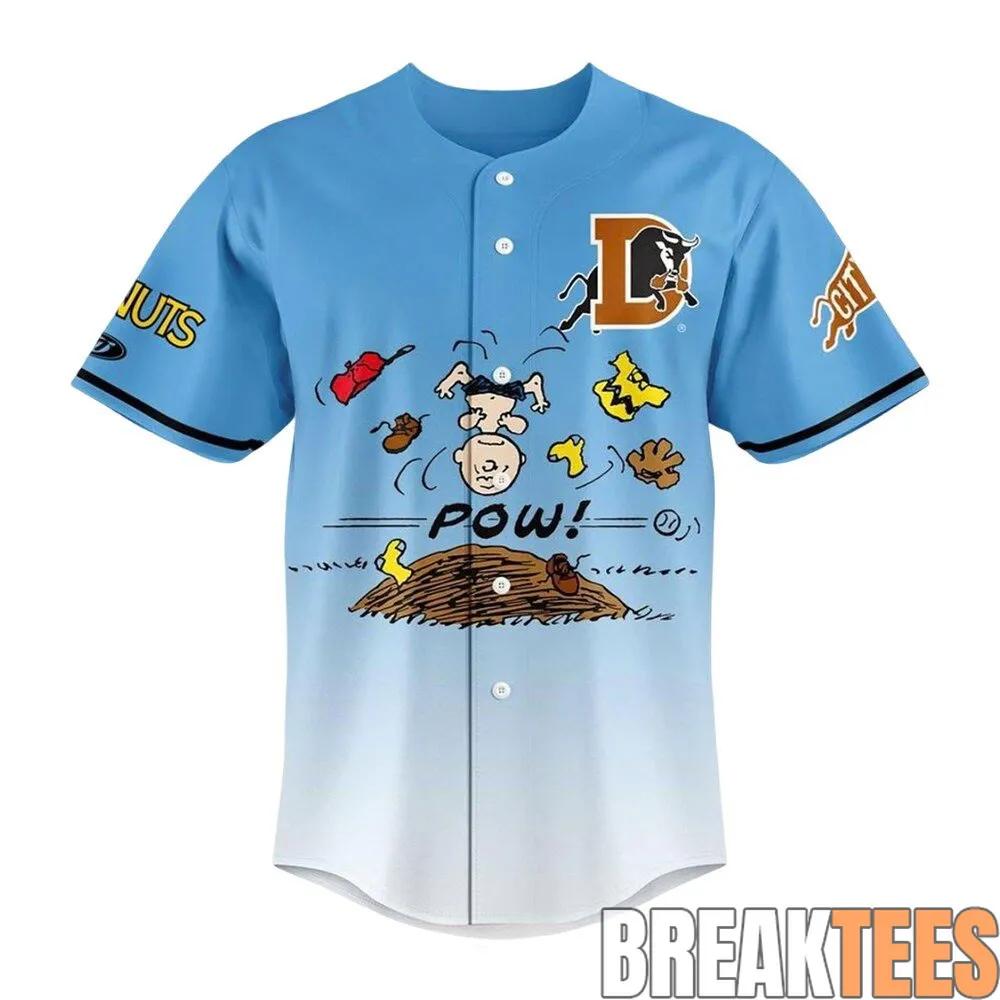 Durham Bulls x Peanuts Night 2026 Personalized Baseball Jersey