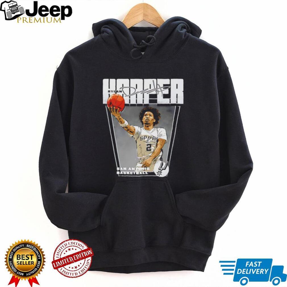Dylan Harper San Antonio Basketball Signature Vintage Style Graphic T Shirt