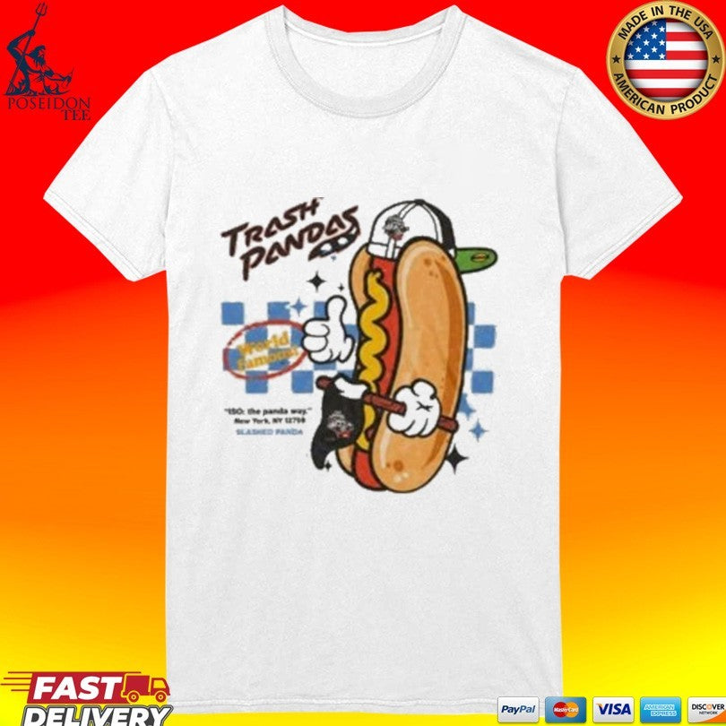Rocket City Trash Pandas World Famous Hot Dog T-shirt