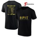 EAST Mankato East Cougars football Back in black and gold graphic shirt