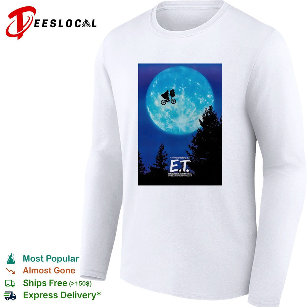 ET the extra terrestrial a steven spielberg film in his adventure on earth shirt