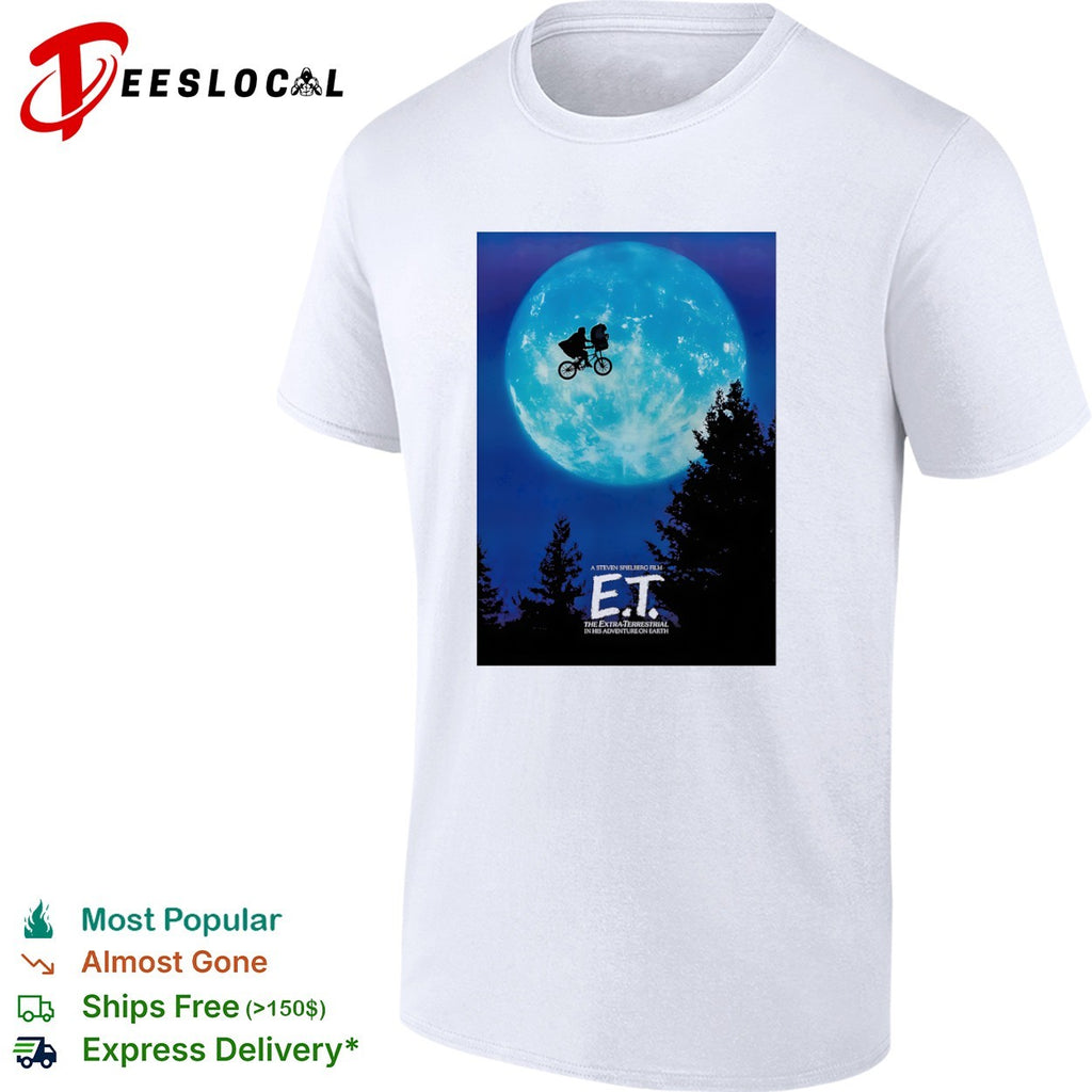 ET the extra terrestrial a steven spielberg film in his adventure on earth shirt