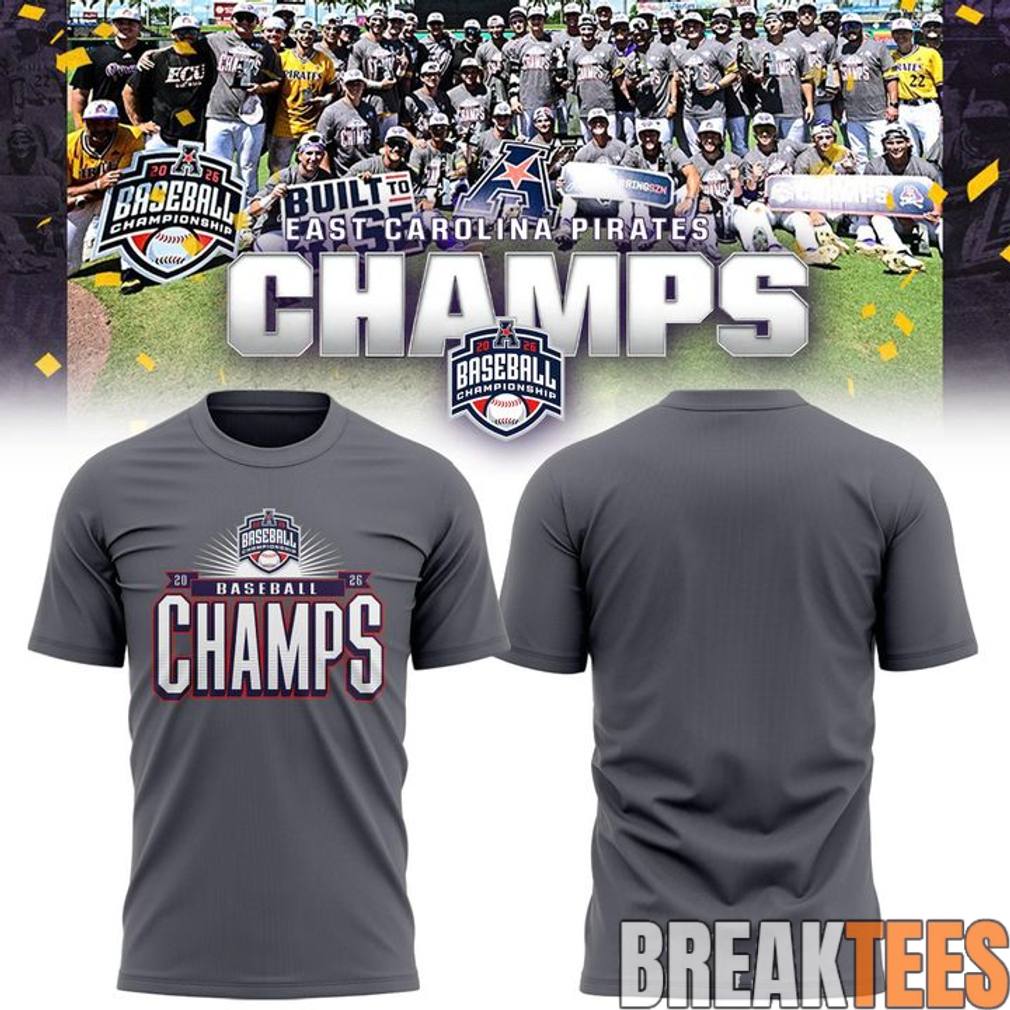 East Carolina Pirates 2026 American Baseball Champions Shirt