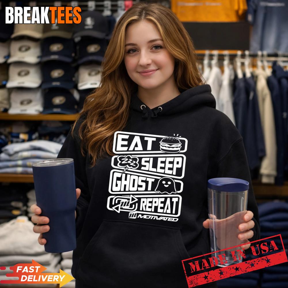 Eat Sleep Ghost Repeat Shirt