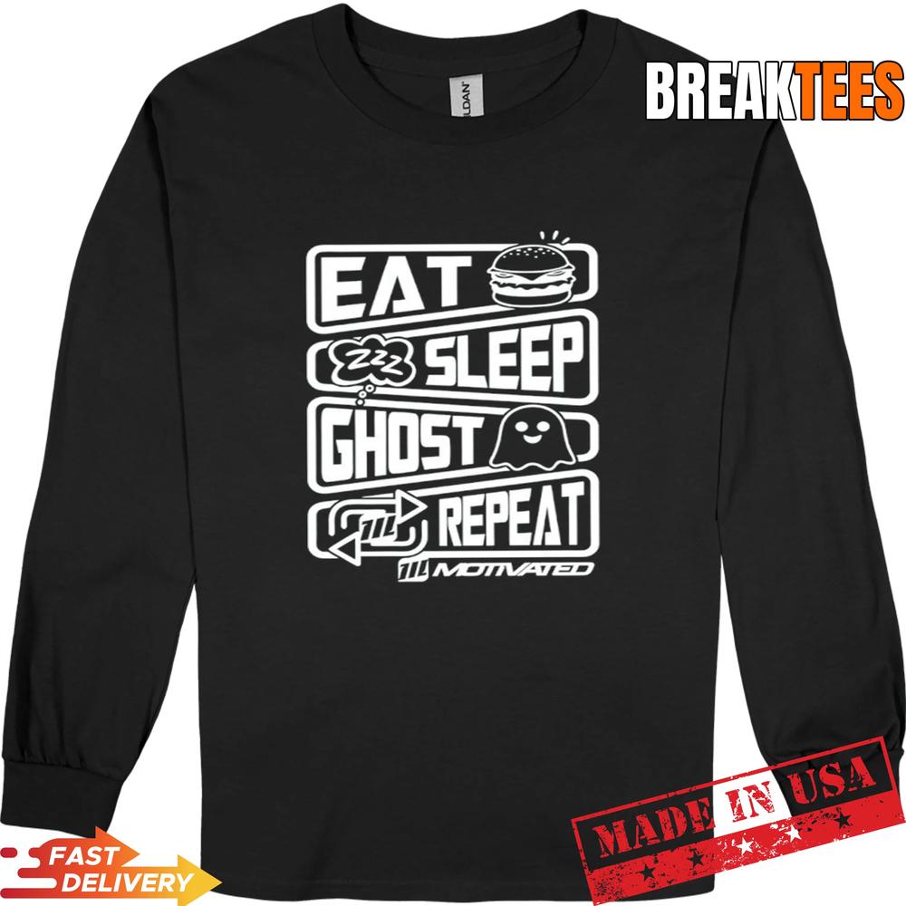 Eat Sleep Ghost Repeat Shirt