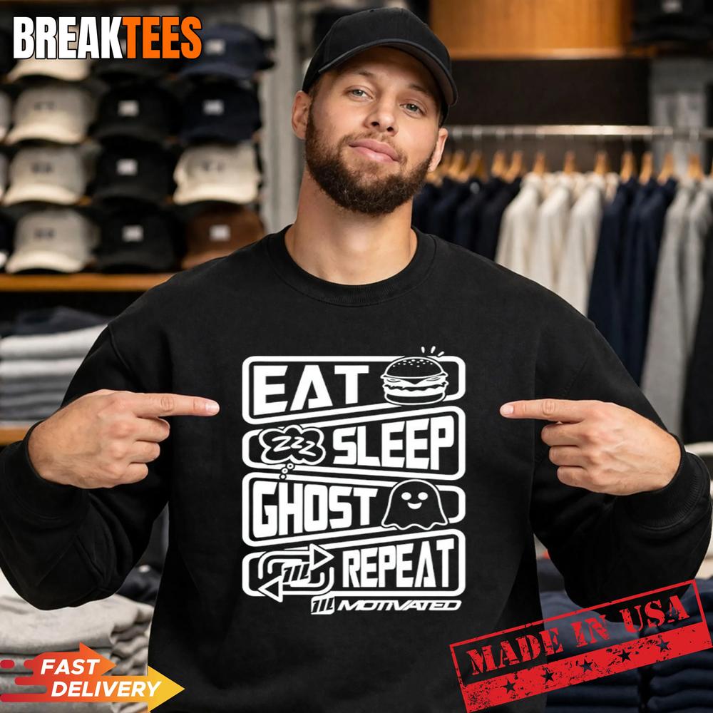 Eat Sleep Ghost Repeat Shirt