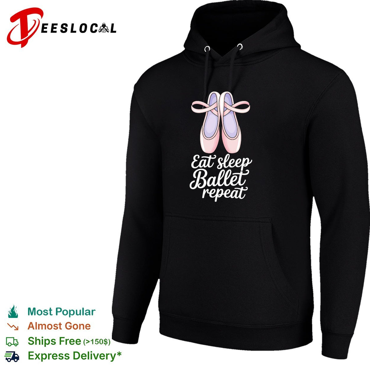 Eat sleep Ballet repeat Ballet Dance Ballerina Pointe Shoes Lover Dancer shirt