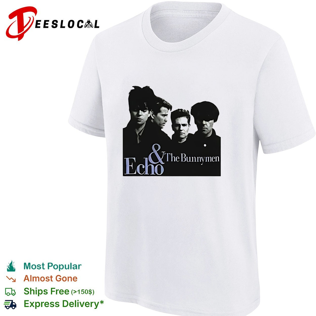 Echo and the Bunnymen band photo portrait shirt