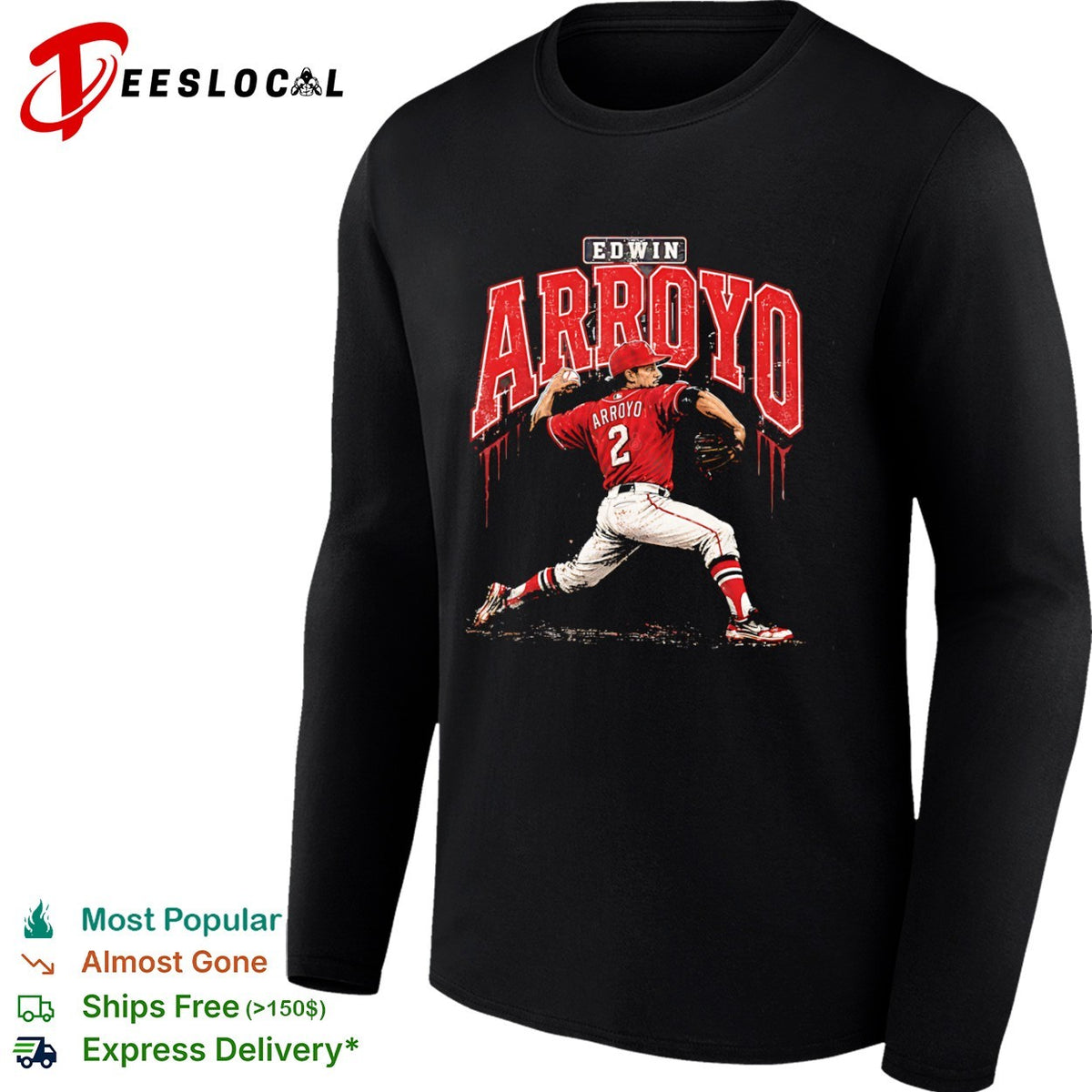 Edwin Arroyo Cincinnati Reds MLB Baseball Player