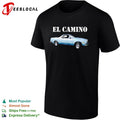 El Camino classic silver pickup truck bold stencil lettering vintage graphic shirt