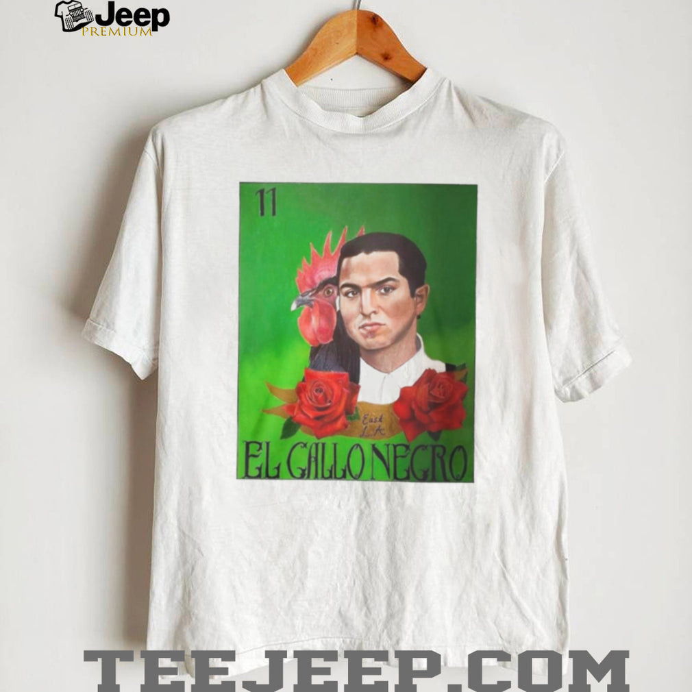 El Gallo Negro Miklo Blood In Blood Out Chicano Art T Shirt