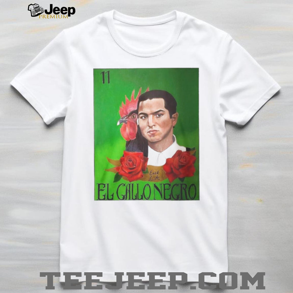 El Gallo Negro Miklo Blood In Blood Out Chicano Art T Shirt