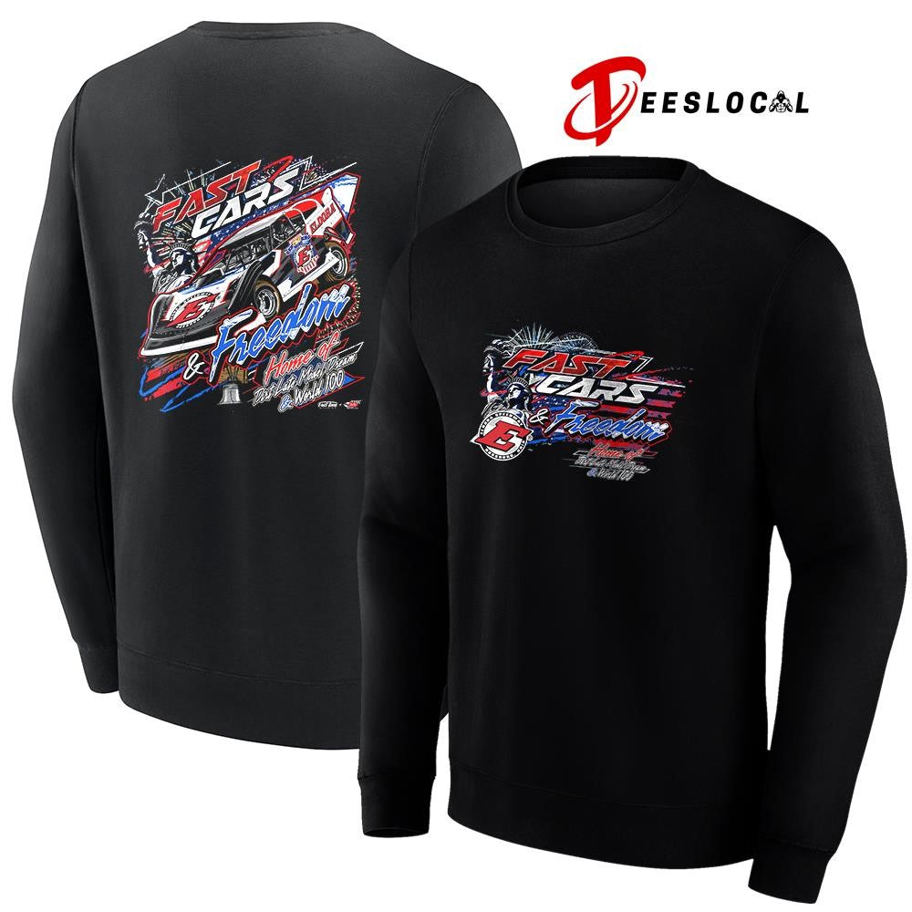 Eldora Speedway fast cars and freedom home of dirt late model dream and world graphic shirt