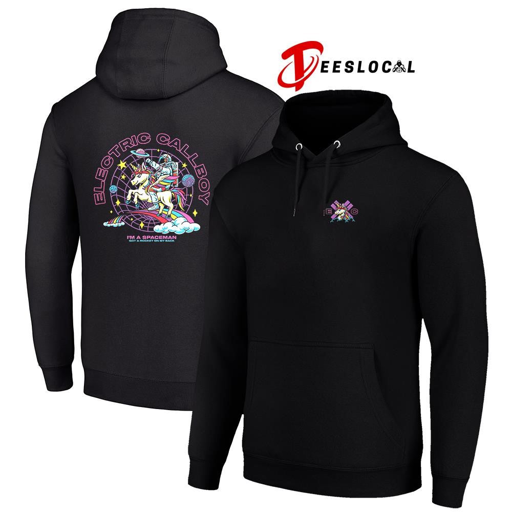 Electric Callboy I’m a Spaceman got a rocket on my back unicorn shirt