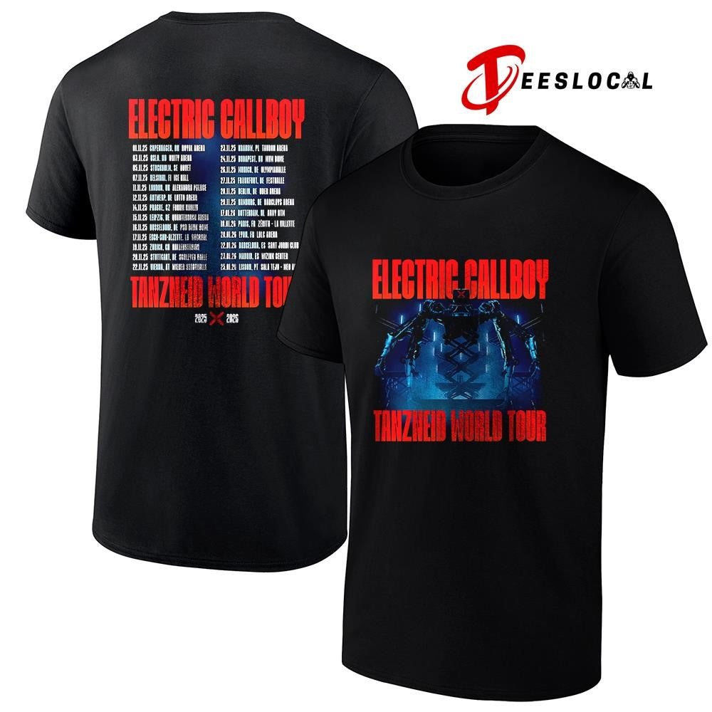 Electric Callboy Let The Good Times Roll Tanzneid world tour date schedule shirt