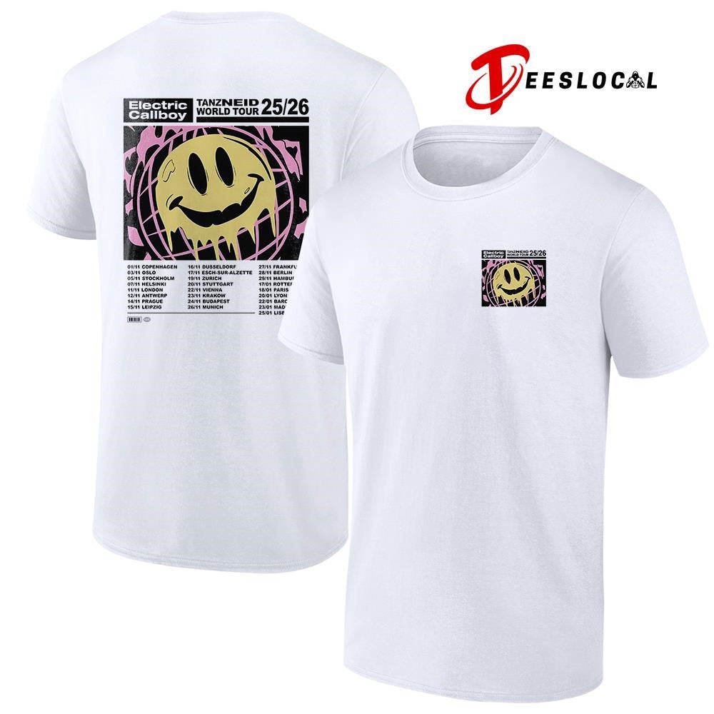 Electric Callboy Let The Good Times Roll Tanzneid world tour dates schedule shirt