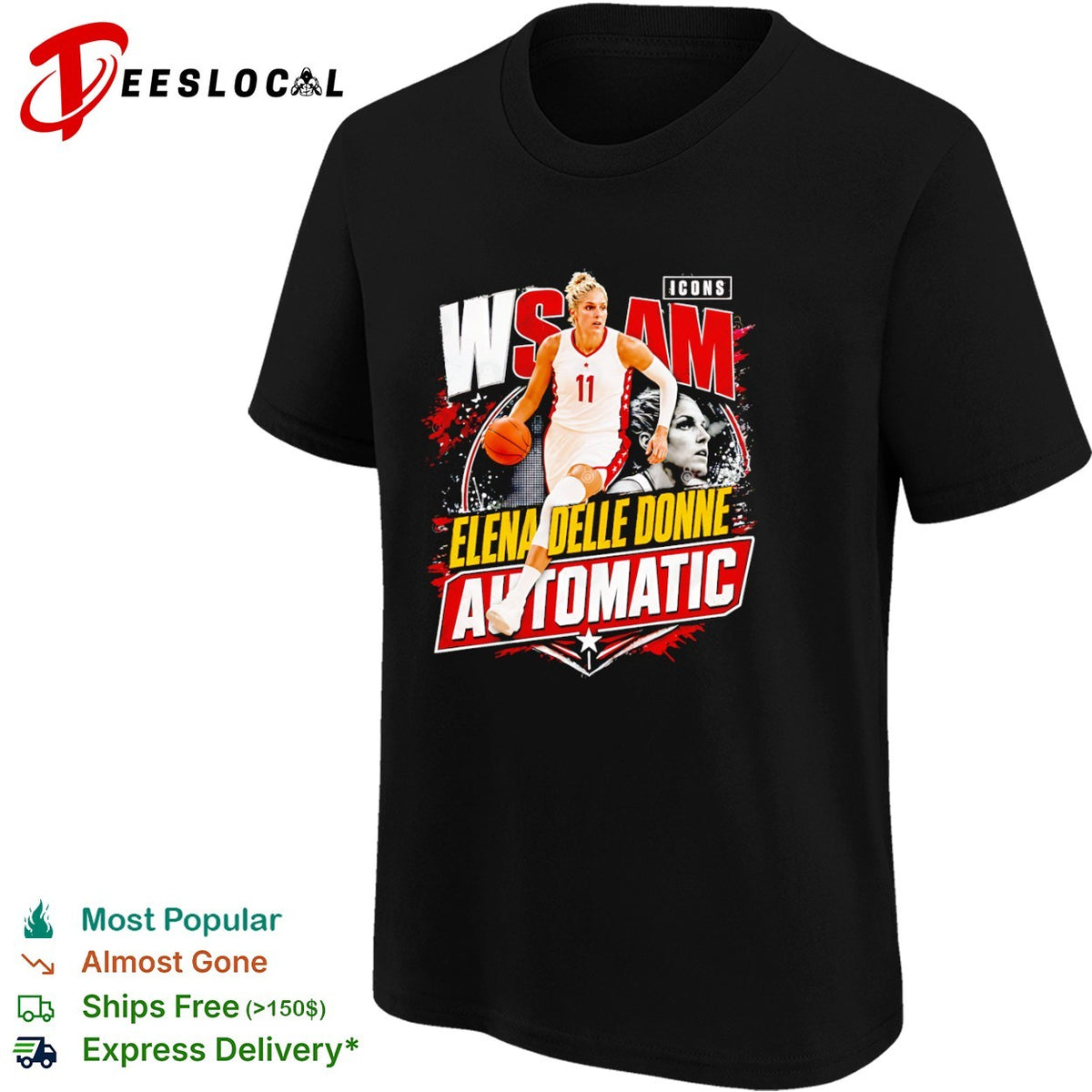 Elena Delle Donne Washington Mystics WNBA shirt