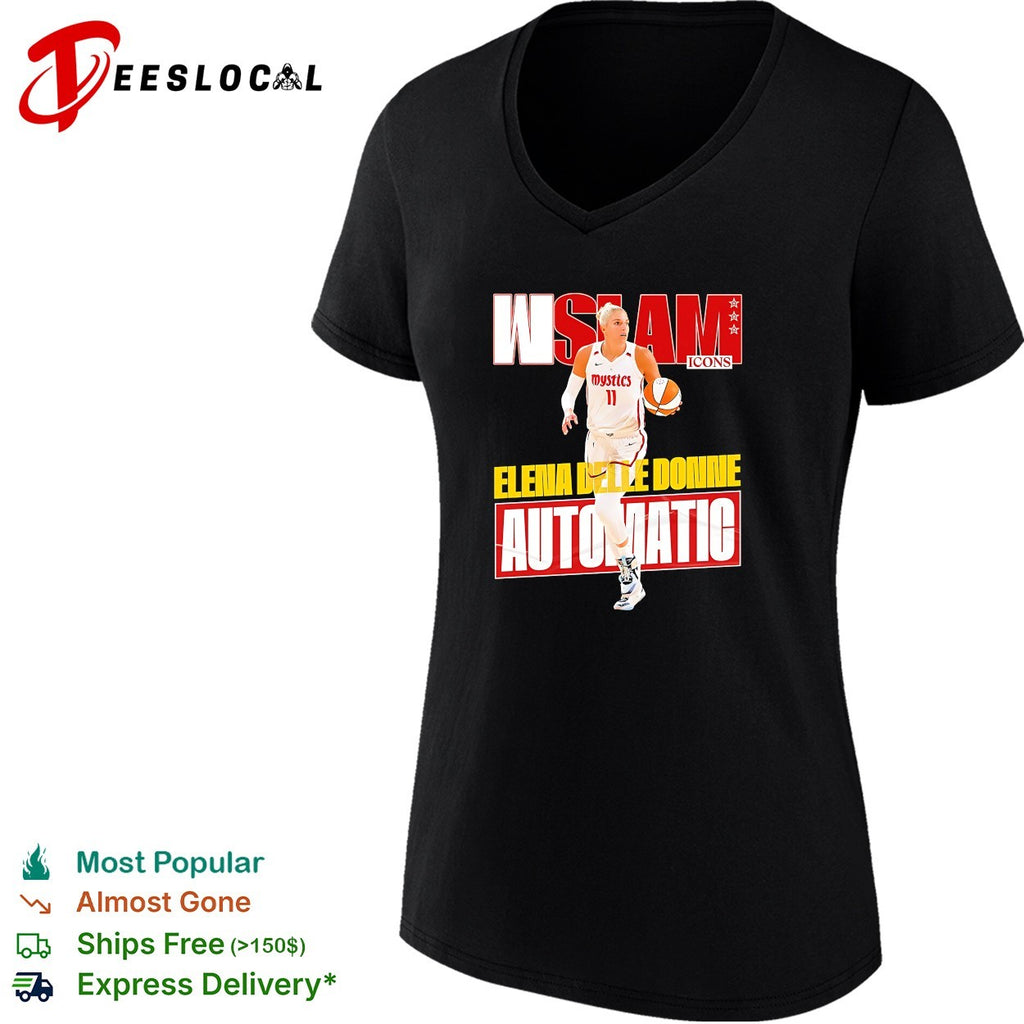 Elena Delle Donne Washington Mystics automatic WNBA SLAM Icons shirt