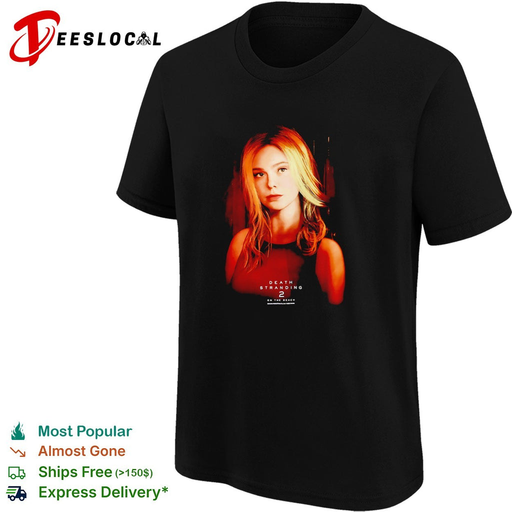 Elle Fanning Death Stranding 2 on the Beach Official Character Portrait shirt