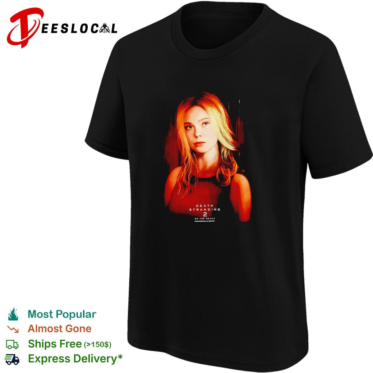 Elle Fanning Death Stranding 2 on the Beach Official Character Portrait shirt