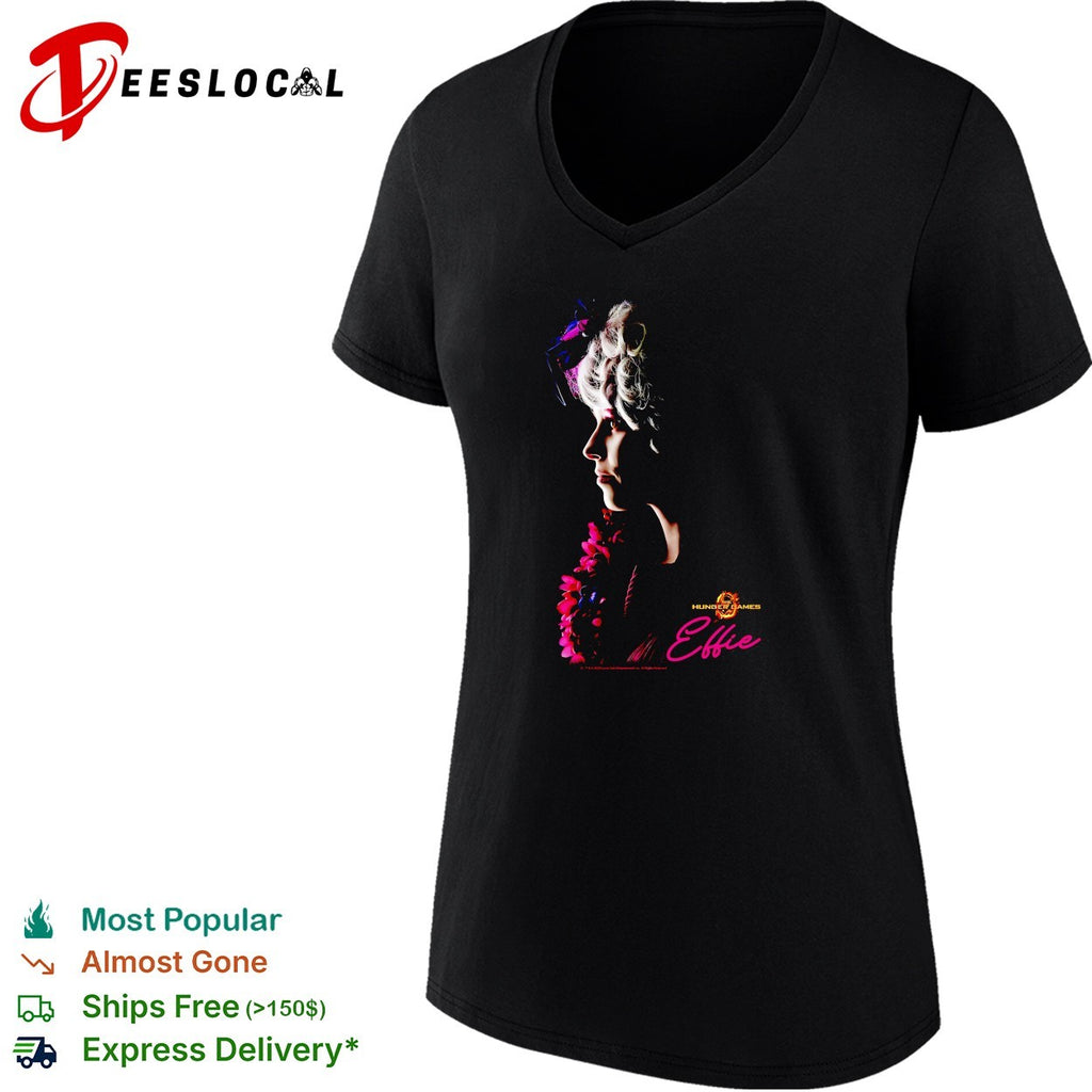 Ellie glamour woman portrait curly hair poster shirt