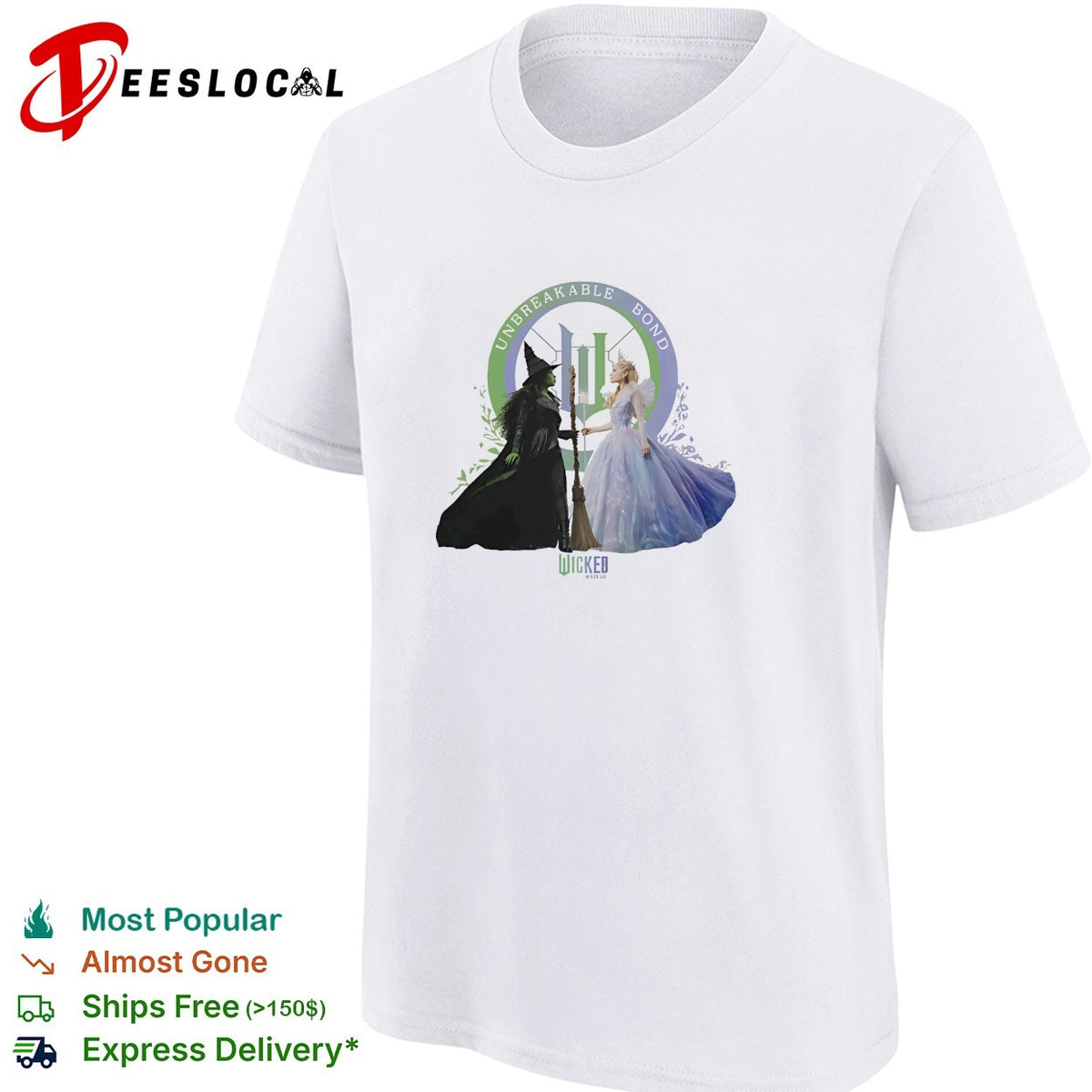 Elphaba Glinda Wicked unbreakable bond musical movie shirt
