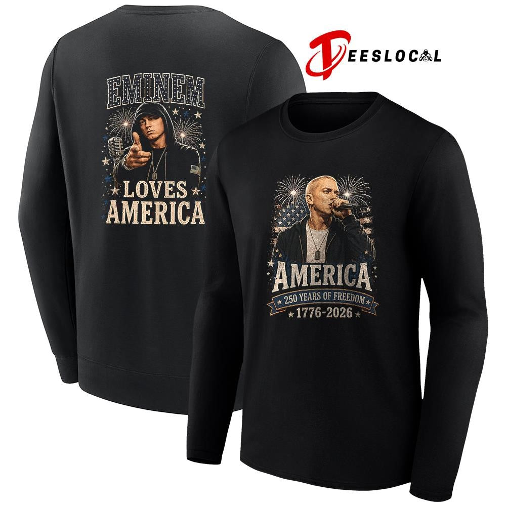 Eminem America 250 years of freedom loves America shirt