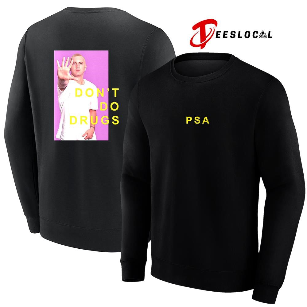 Eminem PSA don’t do drugs graphic shirt