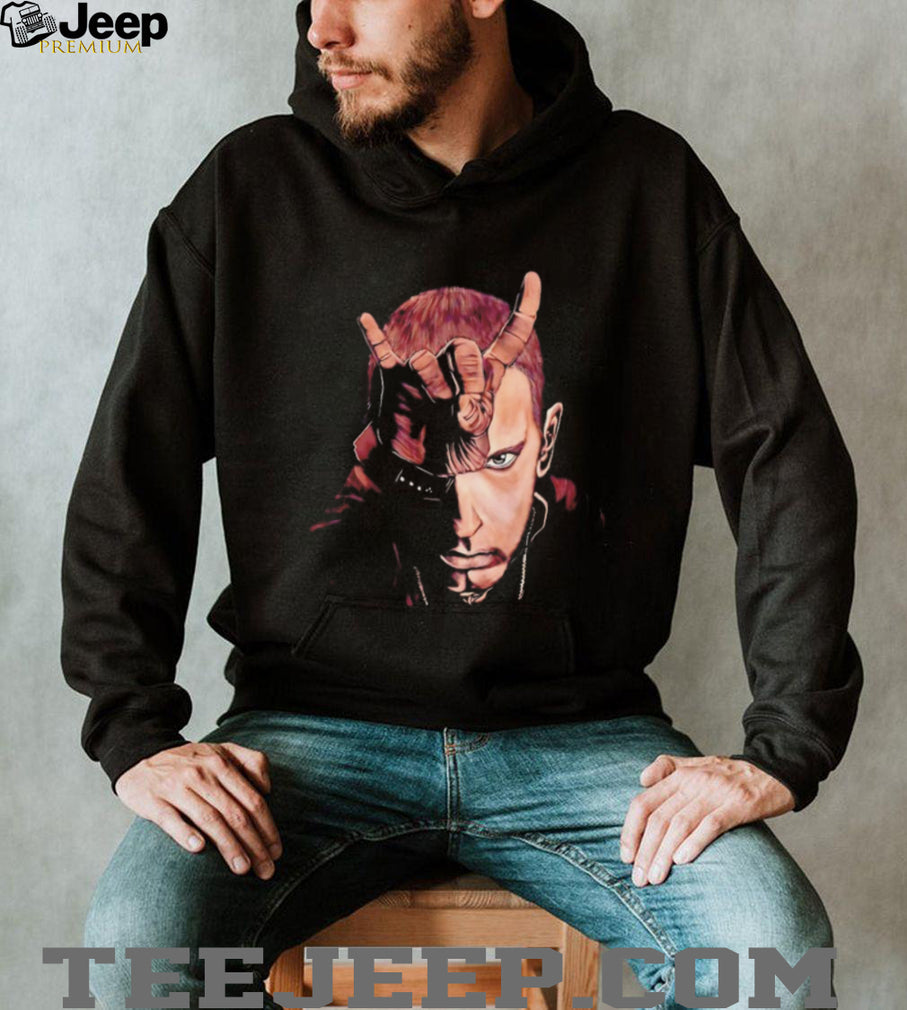 Eminem Slim Shady Rock On Portrait Graphic T Shirt