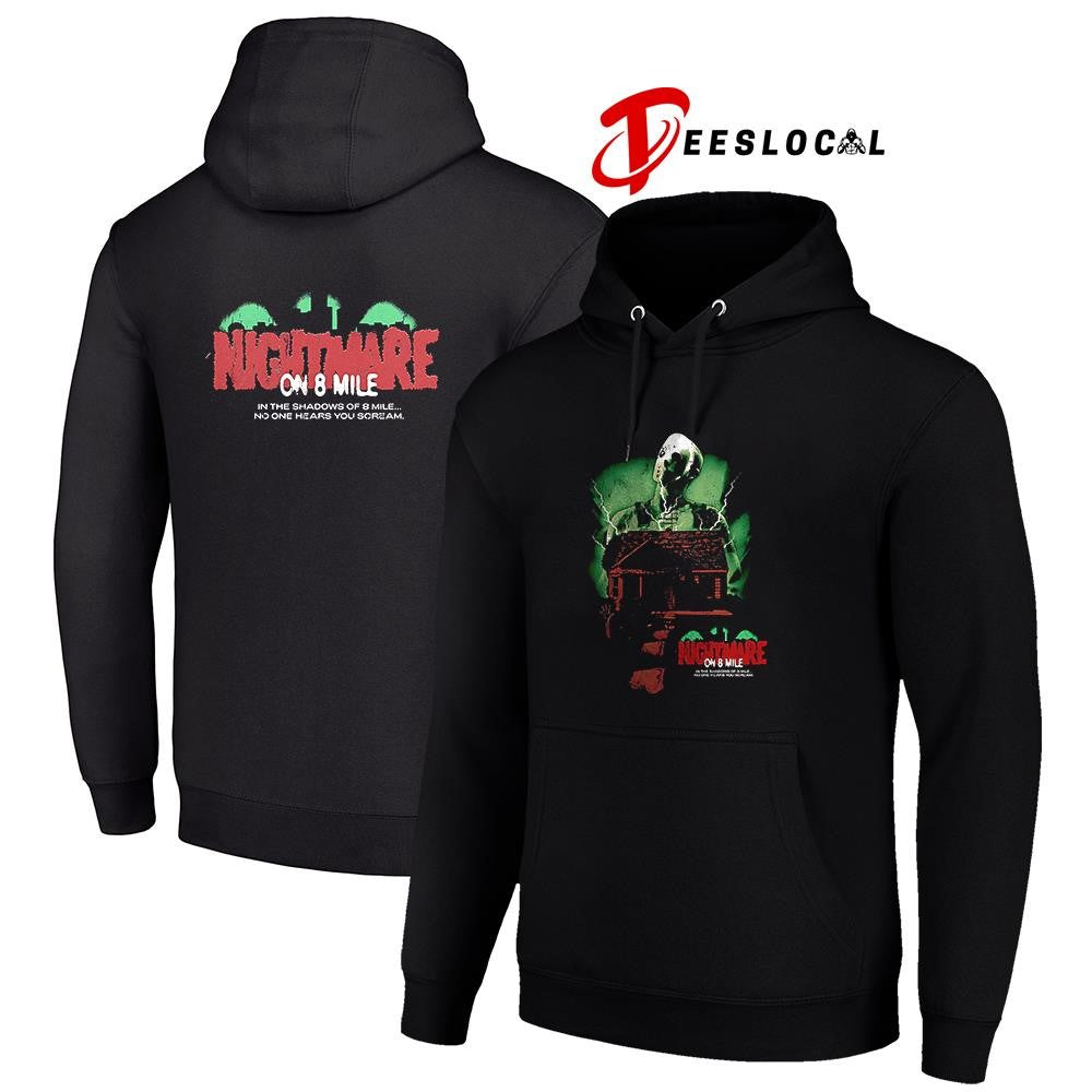 Eminem nightmare on 8 mile in the shadows of 8 mile no one hears you scream graphic shirt
