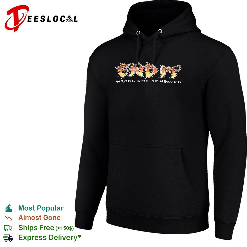 End It Wrong Side of Heaven heavy metal band logo music concert shirt