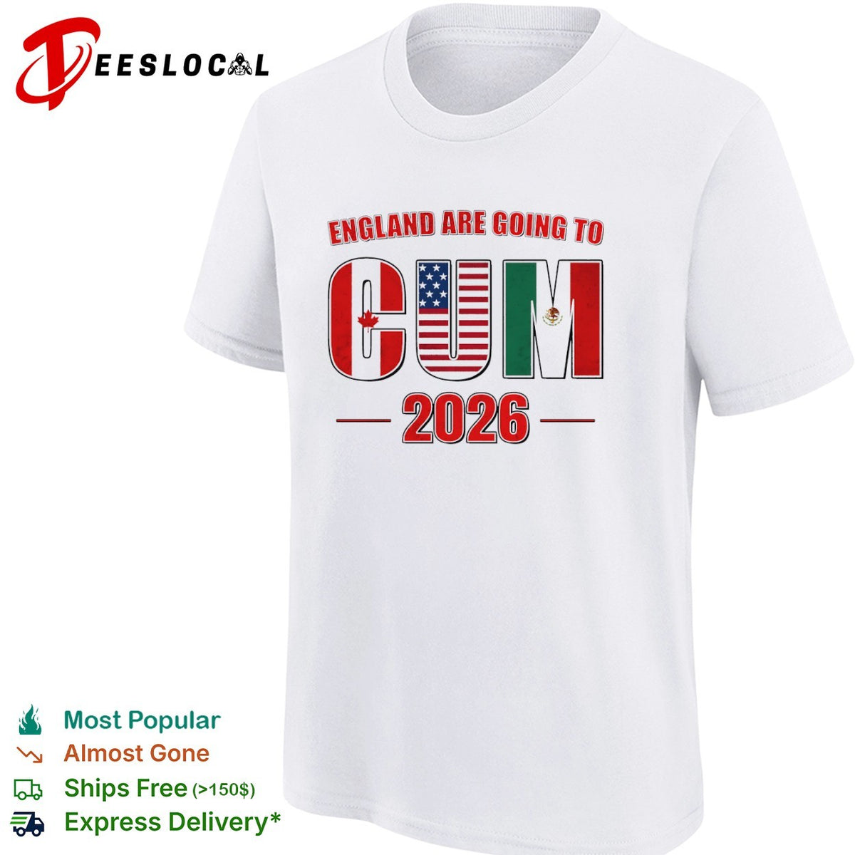 England are going to CUM 2026 Canada USA Mexico World Cup soccer football shirt