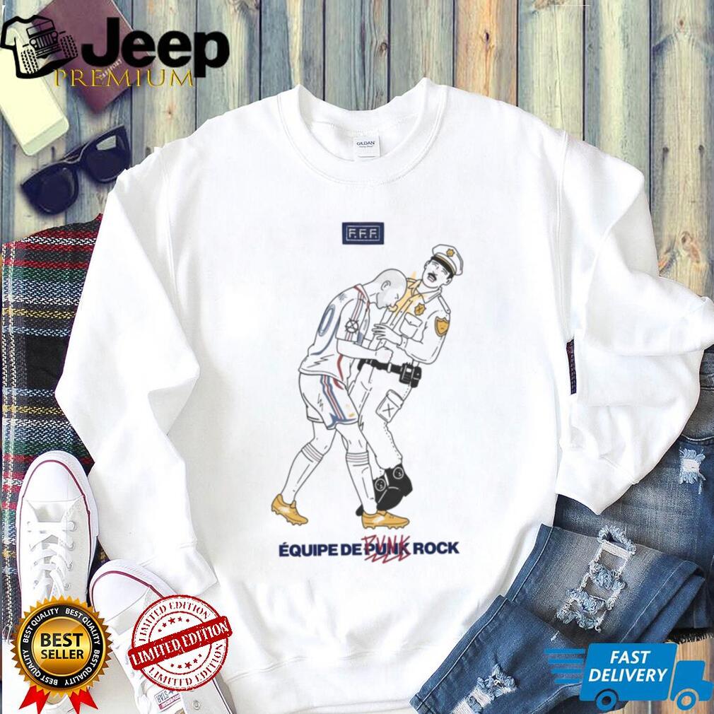Equipe De Punk Rock French Football Style Streetwear T Shirt