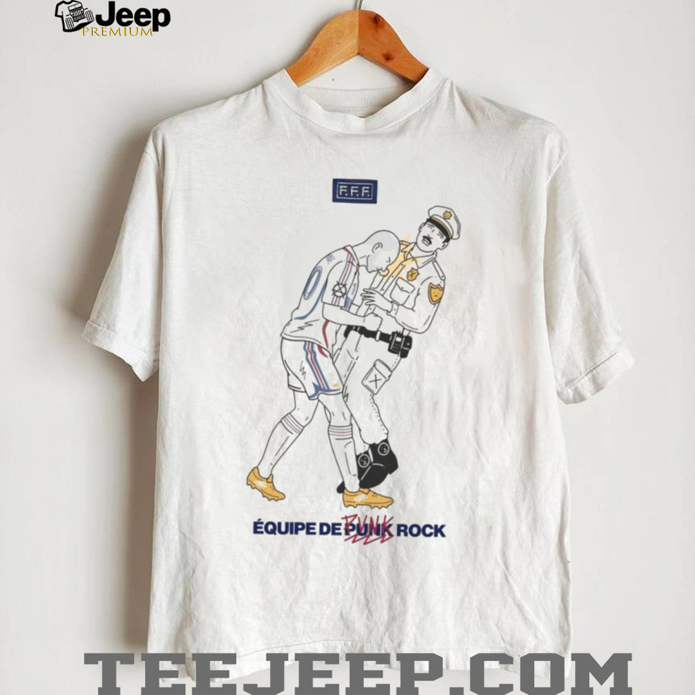 Equipe De Punk Rock French Football Style Streetwear T Shirt