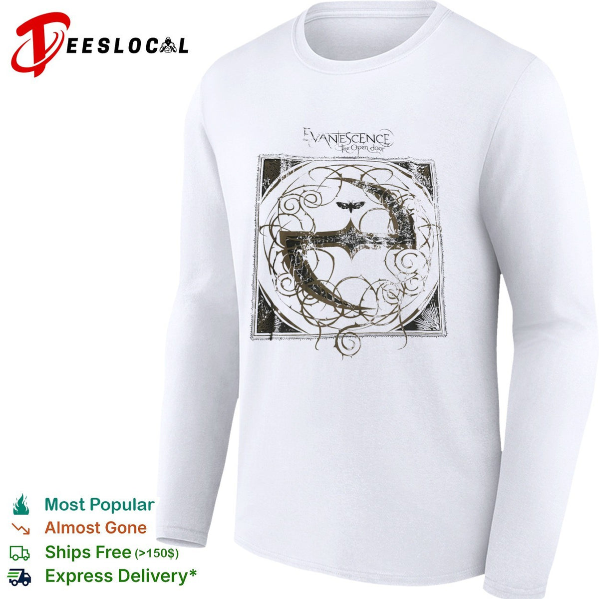 Evanescence The Open Door Logo and Moth Gothic Symbol shirt