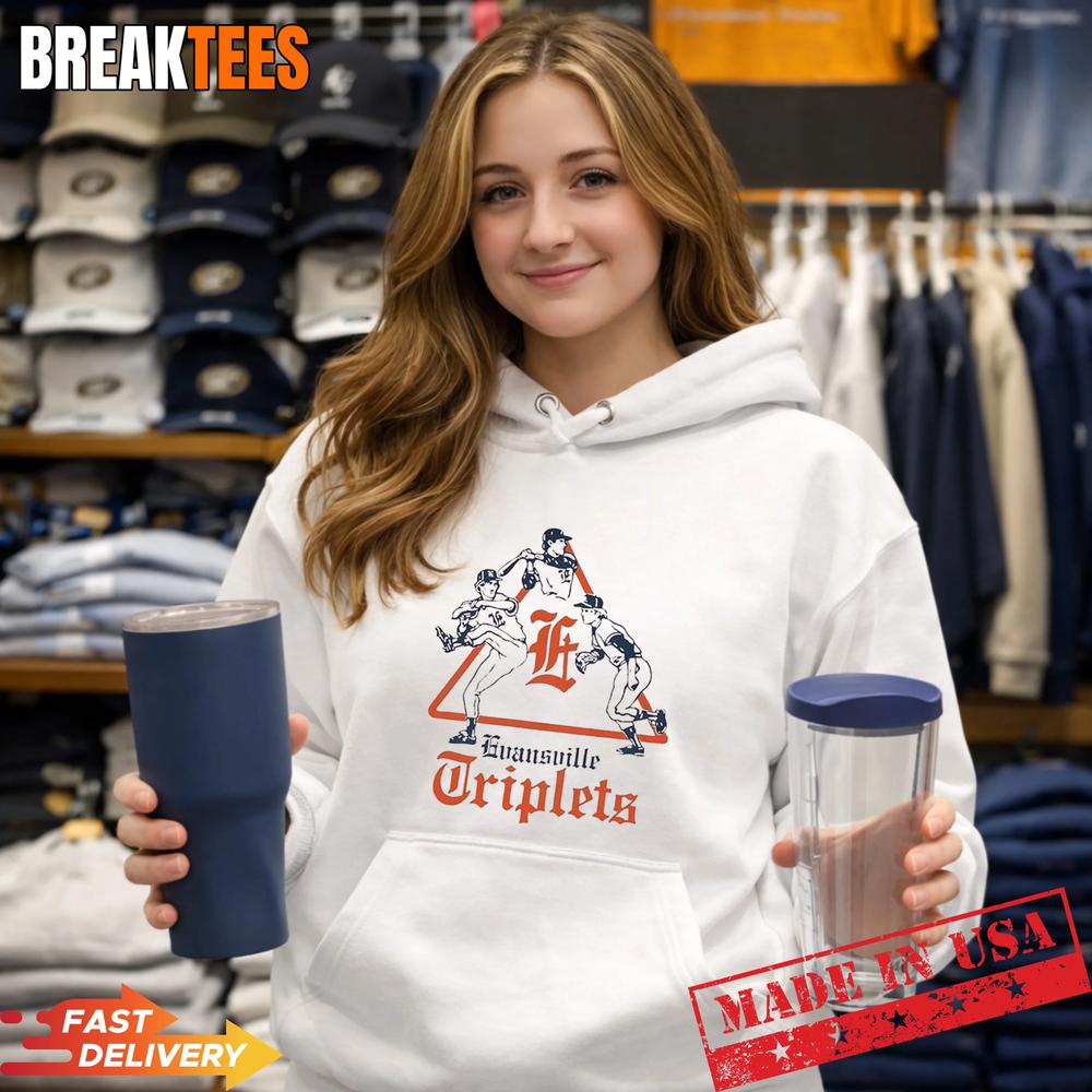 Evansville Triplets Baseball team T-Shirt