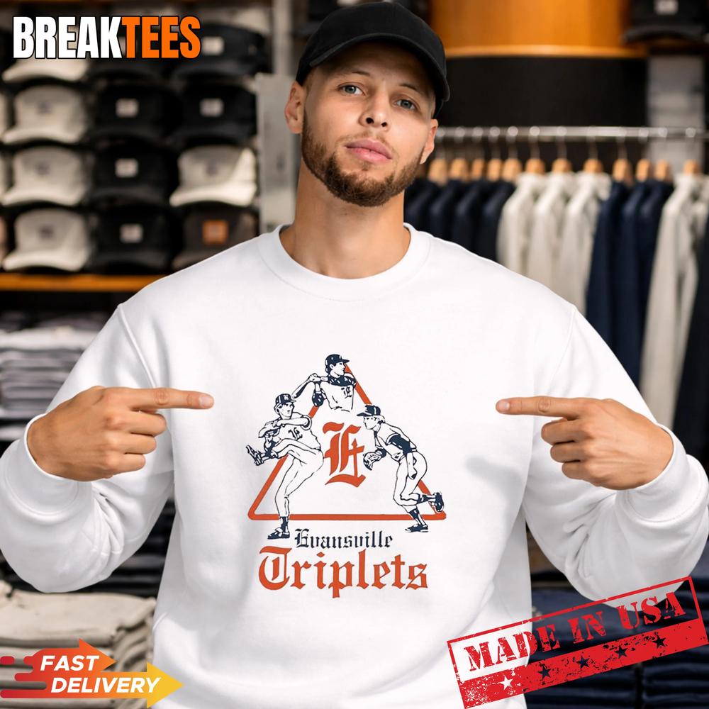 Evansville Triplets Baseball team T-Shirt