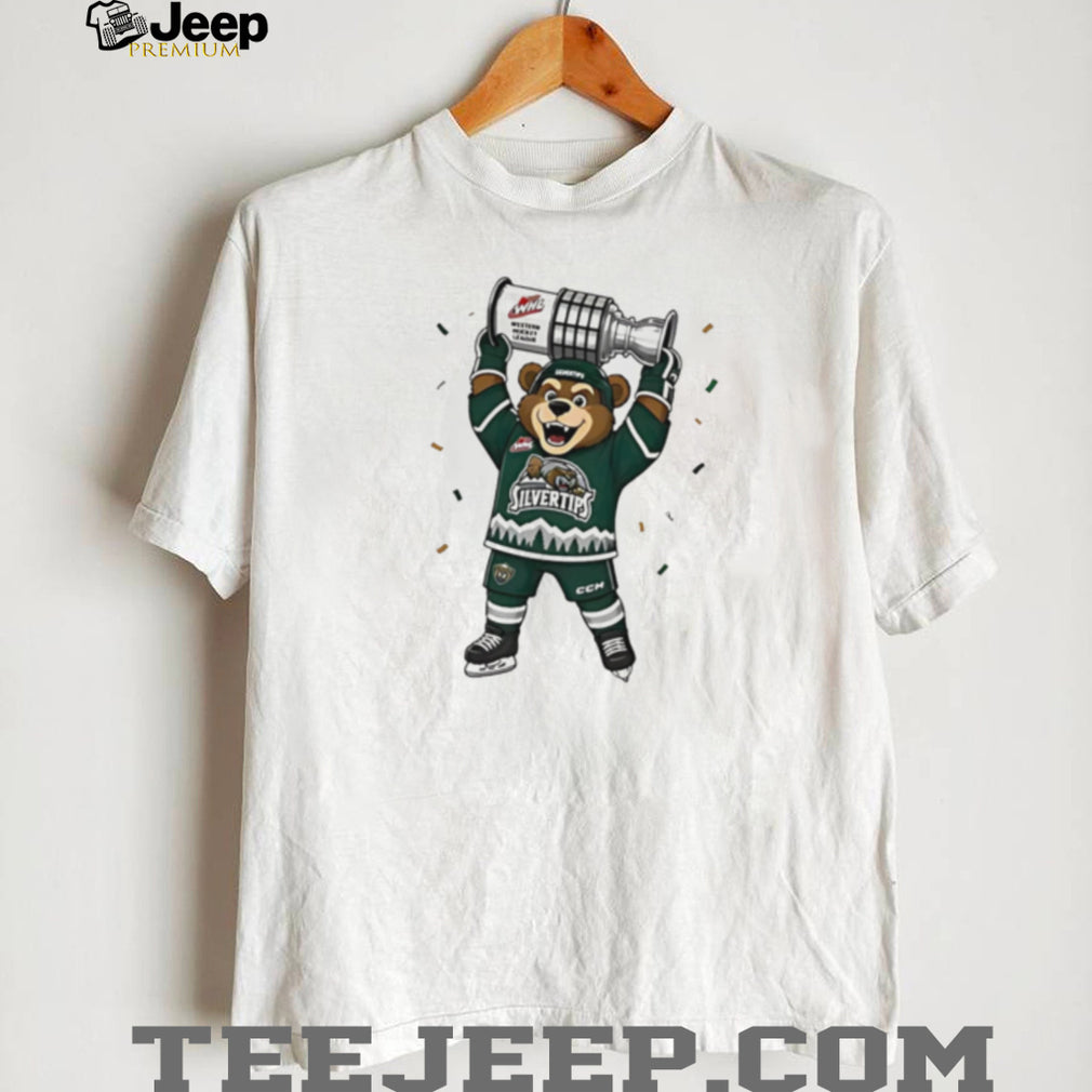 Everett Silvertips WHL Bear Mascot Championship T Shirt