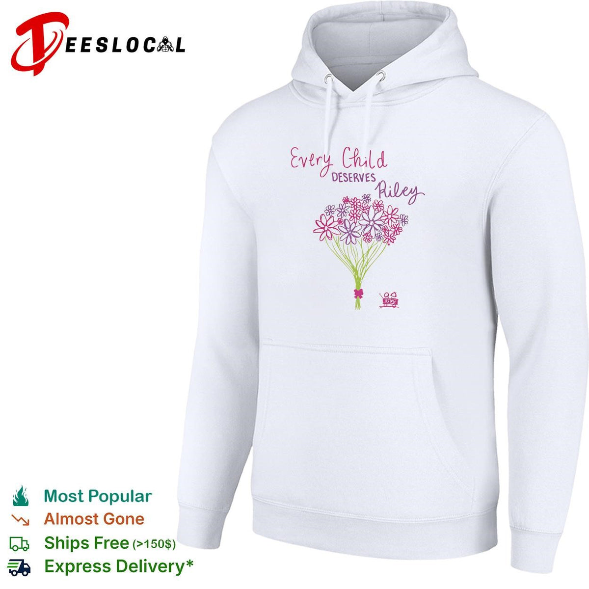 Every child deserves Riley floral bouquet shirt