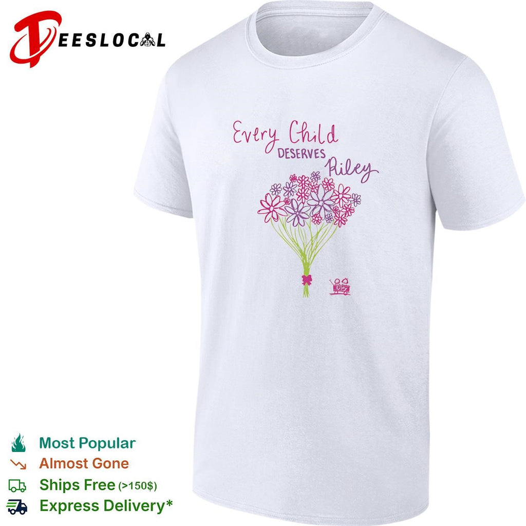 Every child deserves Riley floral bouquet shirt