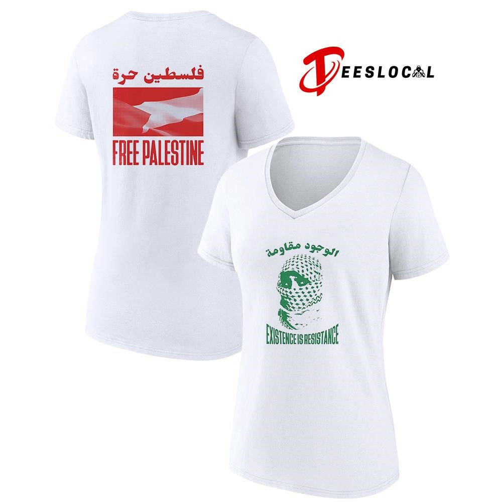 Exrsstence is resistance free Palestine graphic shirt