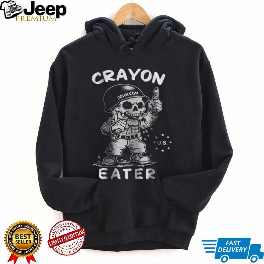 Funny Marine Crayon Eater Skull Military Humor T Shirt