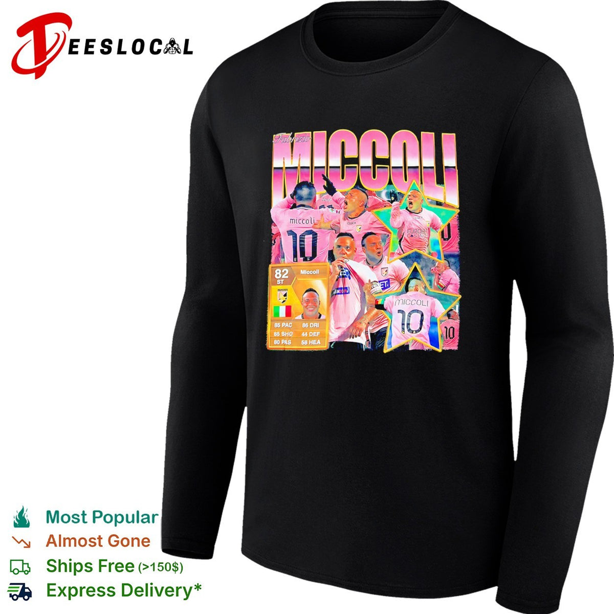 Fabrizio Miccoli US Citta di Palermo Serie A FIFA Ultimate Team 10 football shirt