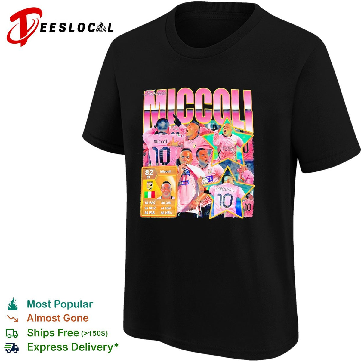Fabrizio Miccoli US Citta di Palermo Serie A FIFA Ultimate Team 10 football shirt