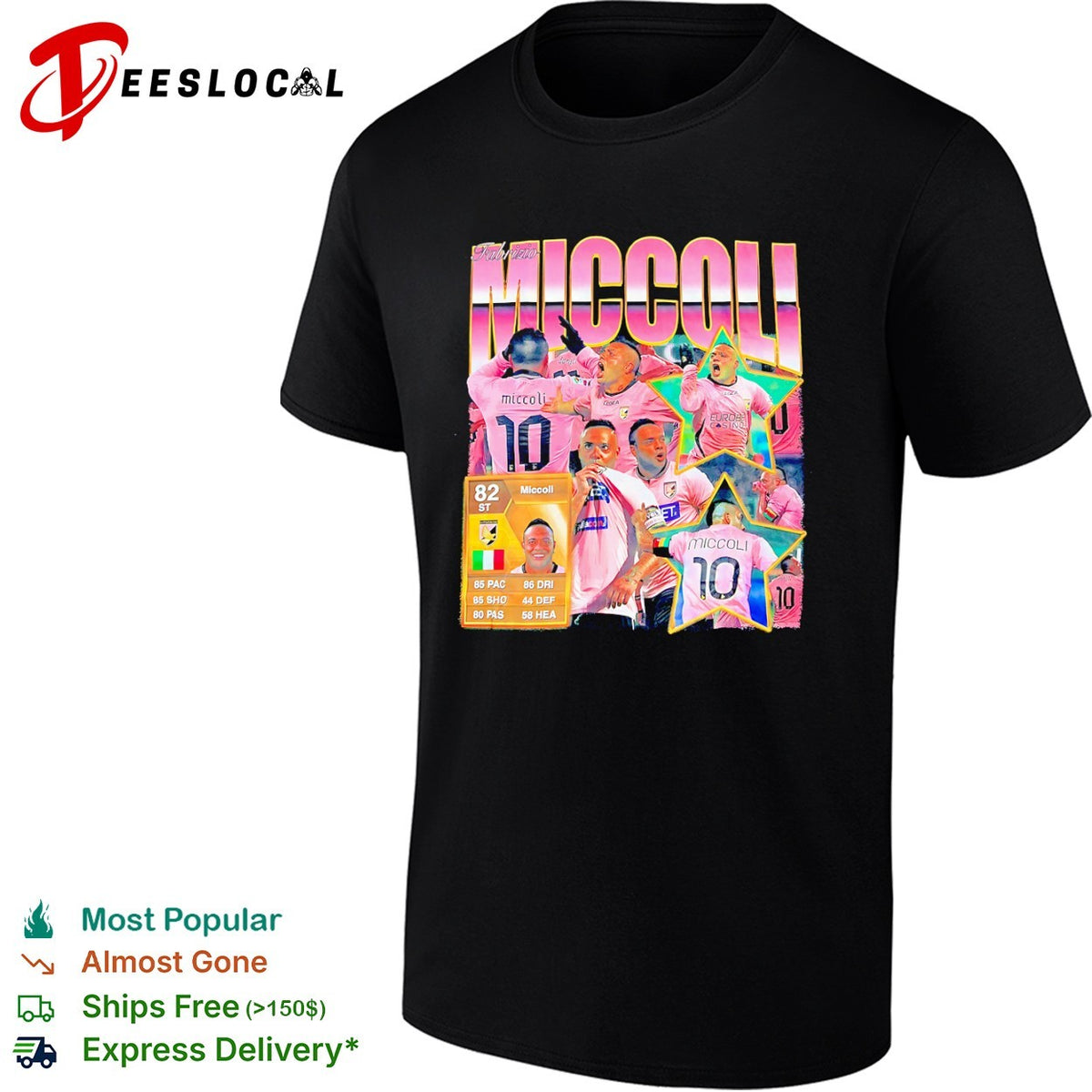 Fabrizio Miccoli US Citta di Palermo Serie A FIFA Ultimate Team 10 football shirt