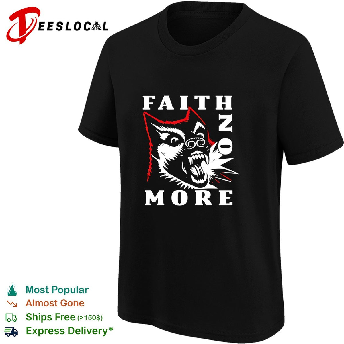 Faith no more dog retro shirt
