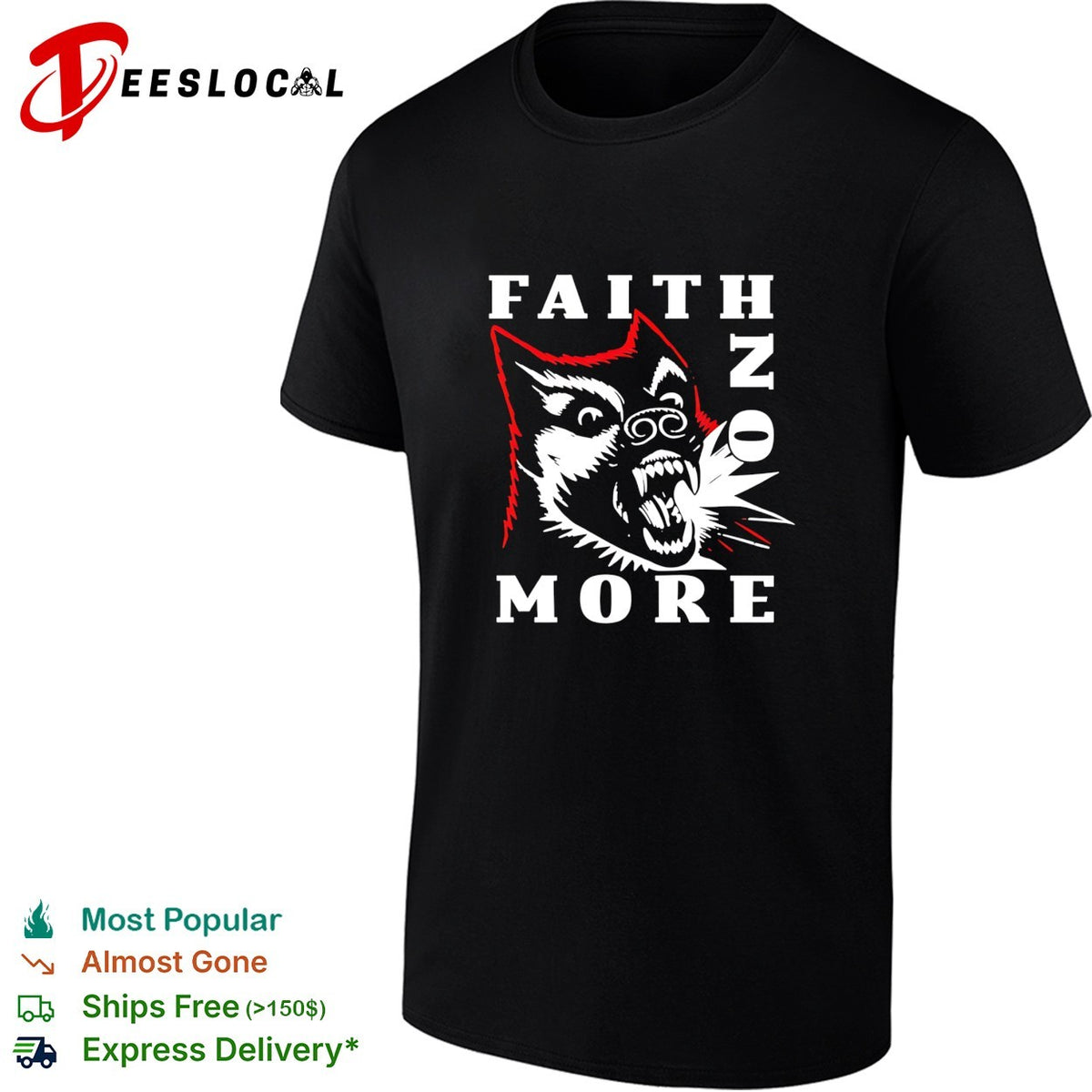 Faith no more dog retro shirt